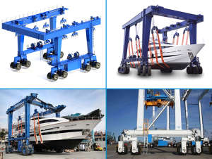 Marine Yard Boat Lifting Gantry Crane