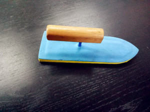 Rubber Sponge Plastering Trowel with Wooden Handle