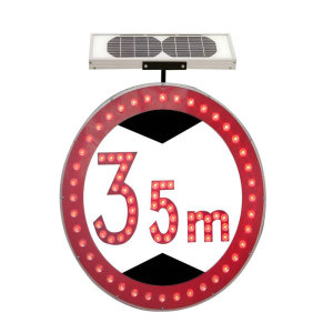 LED Solar Speed Limit Traffic Sign